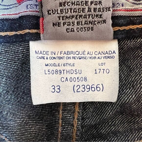 Made in Canada classic Silver Jean Shorts size 33 MODÈLE 15089THDSU - Picture 2 of 14
